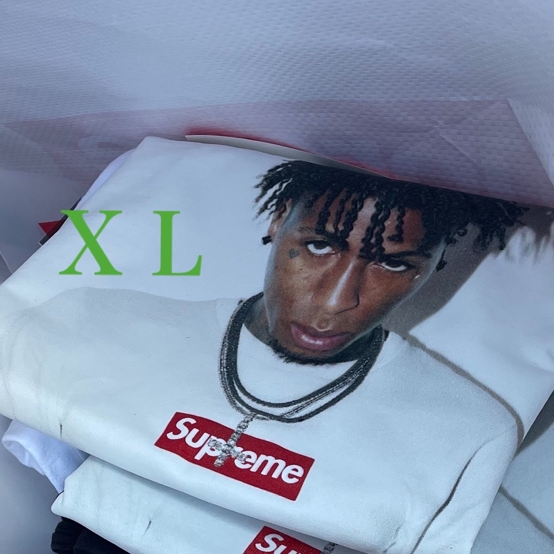 メンズ本日中限定値下げ 白XL Supreme NBA Youngboy Tee