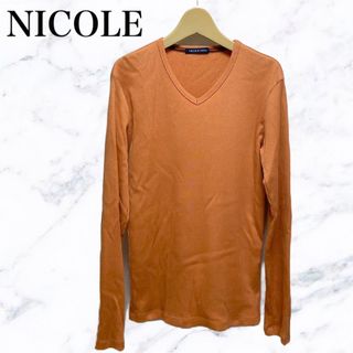 ニコル(NICOLE)のNICOLE selection 長袖Tシャツ　ロンT ロングTシャツ　オレンジ(Tシャツ/カットソー(七分/長袖))