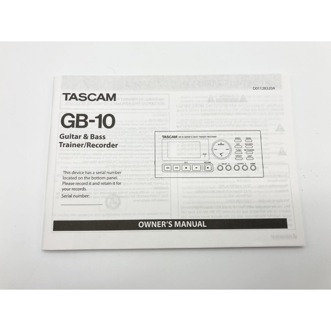 中古 箱付 完品 TASCAM トレーナー/レコーダー ギター&ベース用 GB- 楽器のギター(エフェクター)の商品写真