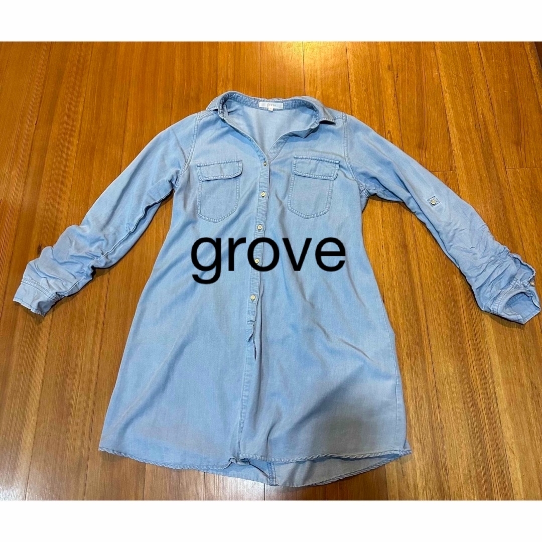 grove ♪グローブ ロングシャツ♪  レディースのトップス(シャツ/ブラウス(長袖/七分))の商品写真
