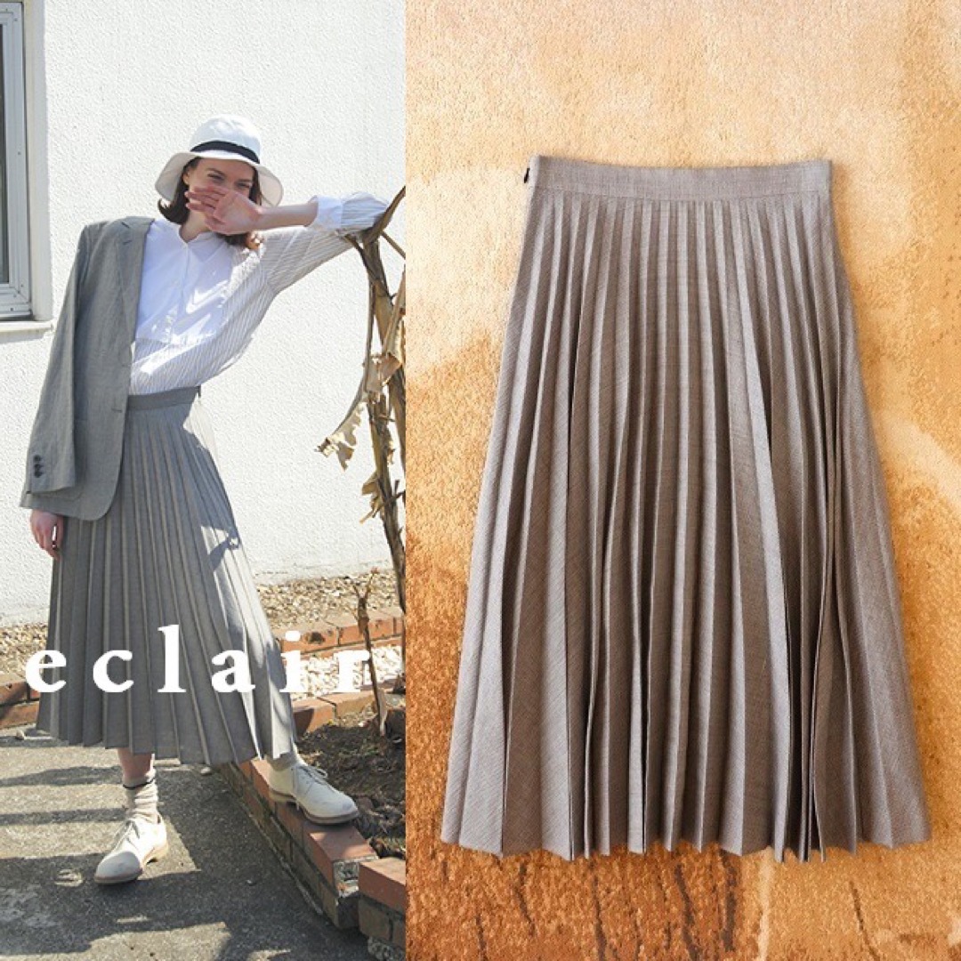 MARGARET HOWELL(マーガレットハウエル)の2018 マーガレットハウエル アコーディオンプリーツ スカート 64,800円 レディースのスカート(ロングスカート)の商品写真