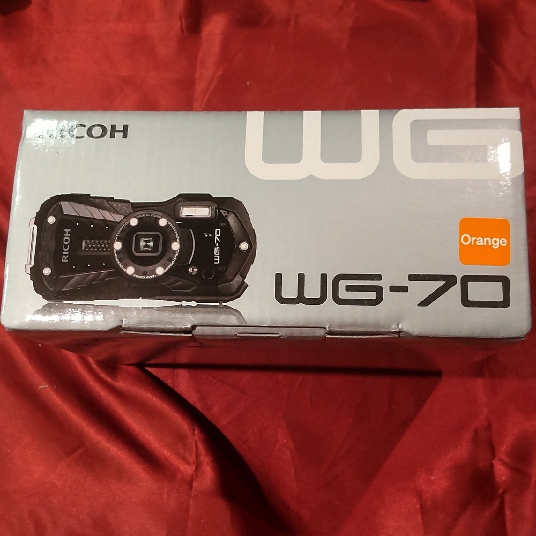 ROCOH リコー防水デジタルカメラ WG-70 オレンジ WG-70OR スマホ/家電/カメラのカメラ(コンパクトデジタルカメラ)の商品写真