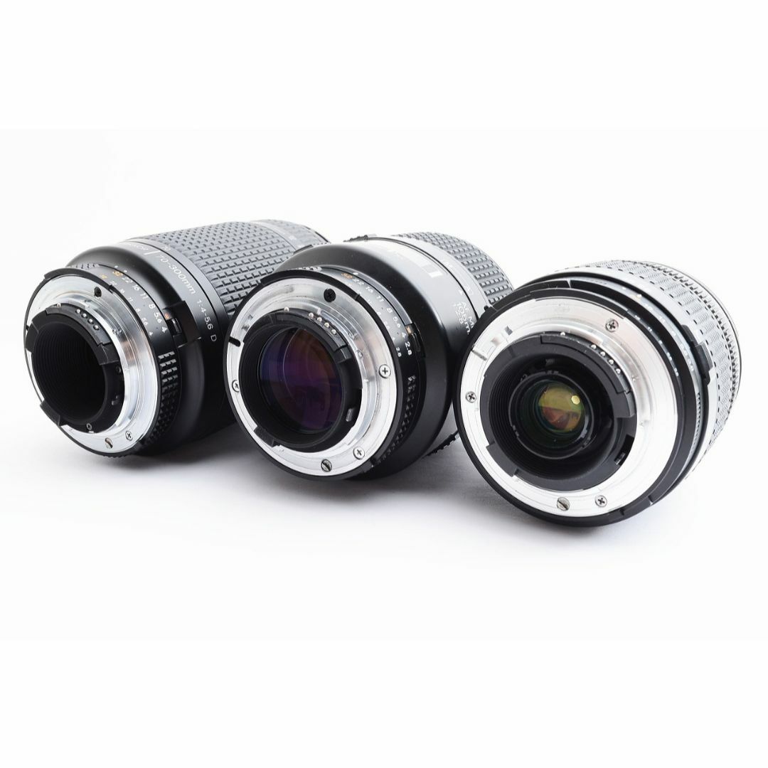 13749 Nikon D750 単焦点マクロ&標準&超望遠トリプルレンズセットの