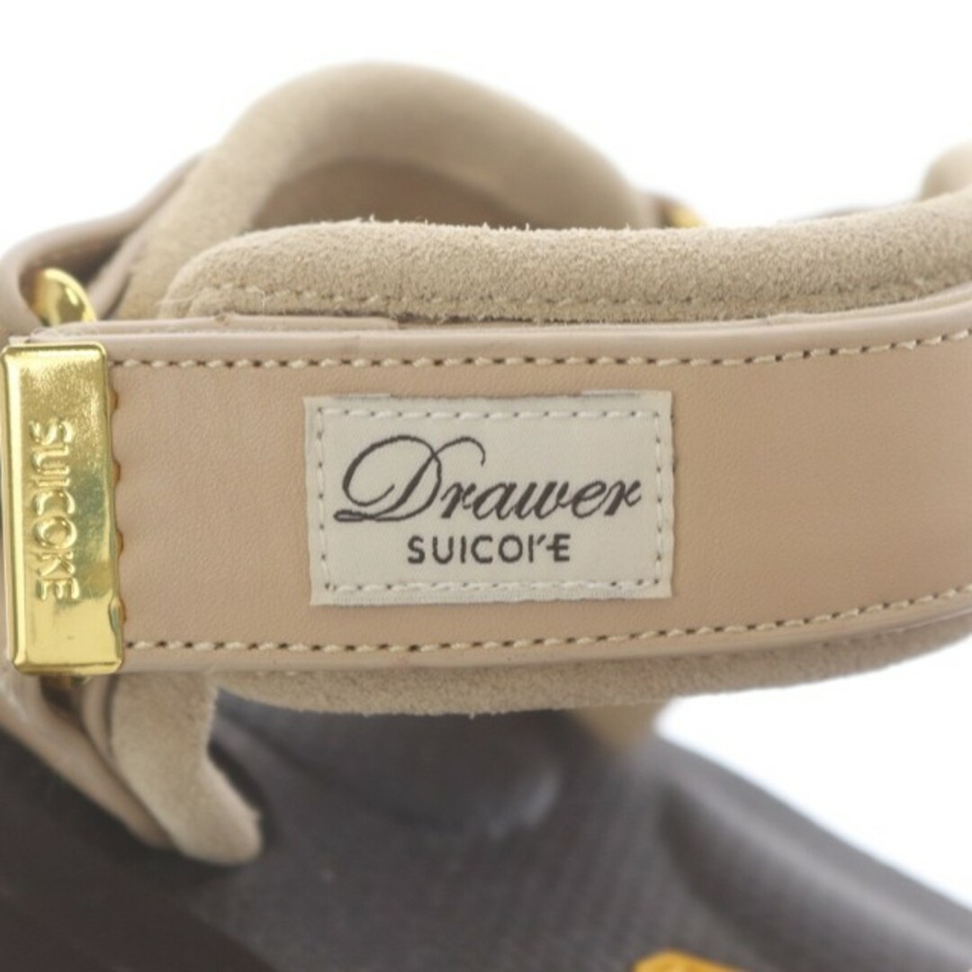 suicoke(スイコック)のスイコック DRAWER別注 マノロ ストラップサンダル 厚底 22 ピンク 茶 レディースの靴/シューズ(サンダル)の商品写真