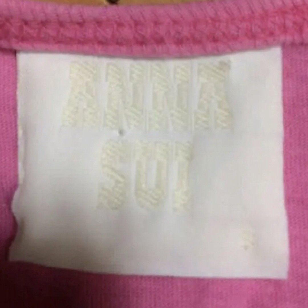 ANNA SUI(アナスイ)のANNA SUIピンク✖シルバーコットンT レディースのトップス(Tシャツ(半袖/袖なし))の商品写真