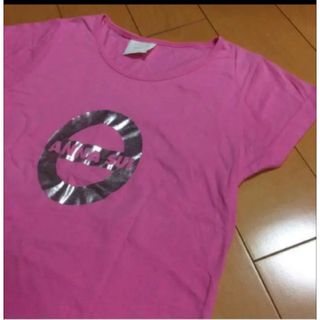 アナスイ(ANNA SUI)のANNA SUIピンク✖シルバーコットンT(Tシャツ(半袖/袖なし))