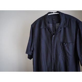 専用 comoli 21ss シルクオープンカラーシャツ navy サイズ2