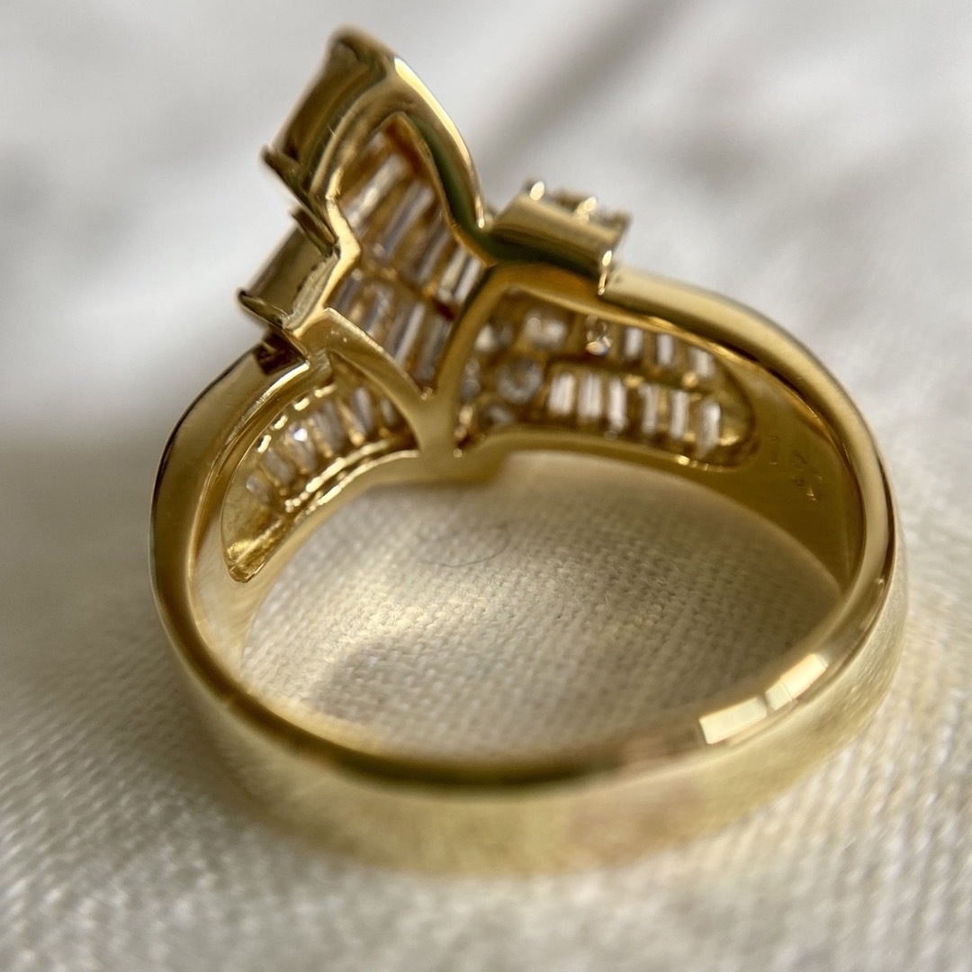 k18   上品な華やか  ダイヤモンド 1.50ct   リング レディースのアクセサリー(リング(指輪))の商品写真
