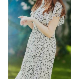 ハーリップトゥ(Her lip to)のHer lip to Muguet-printed Romantic Dress(ロングワンピース/マキシワンピース)