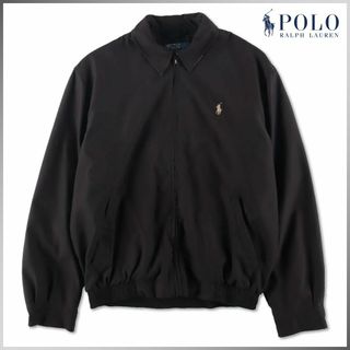 ポロラルフローレン(POLO RALPH LAUREN)の希少美品★Ralph Lauren/ラルフローレン/S/スイングトップ/ブラック(ブルゾン)