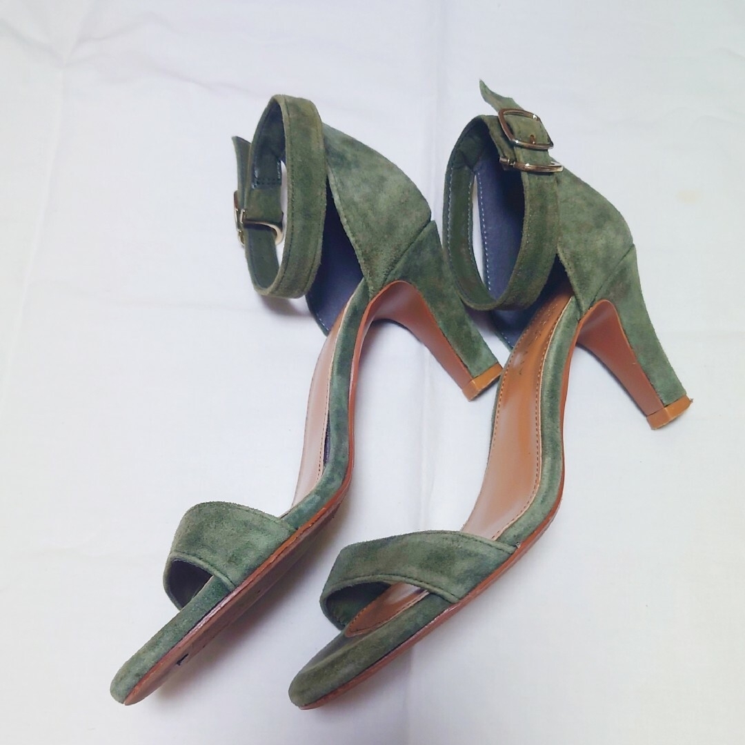 SLOBE IENA(スローブイエナ)のAFFRANCHIE SLOBE　アフランシー　スエードヒールストラップサンダル レディースの靴/シューズ(サンダル)の商品写真