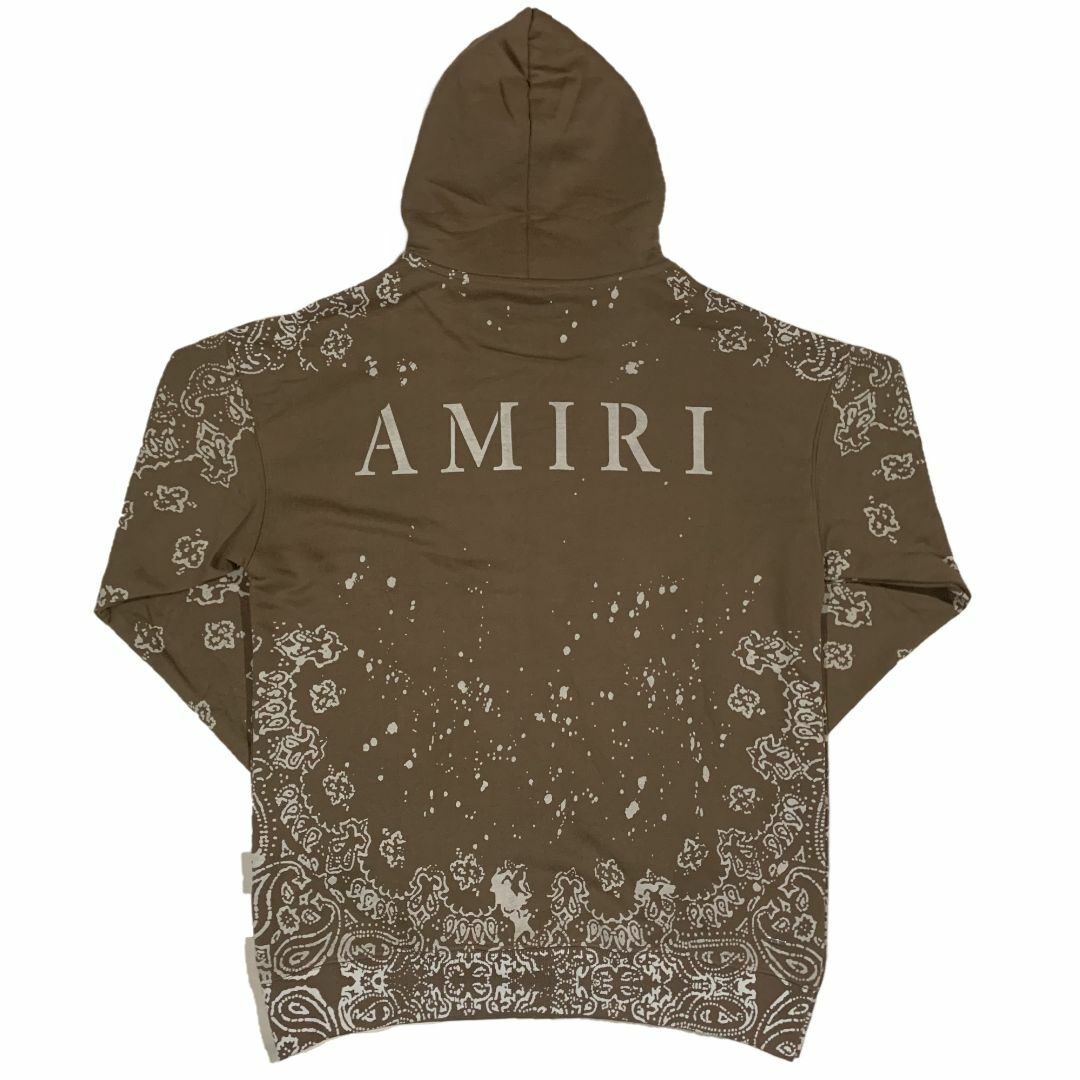 AMIRI - AMIRI アミリ バンダナ柄 ブリーチ プルオーバーパーカー ブラウン XLの通販 by Enough（イナフ）～輸入