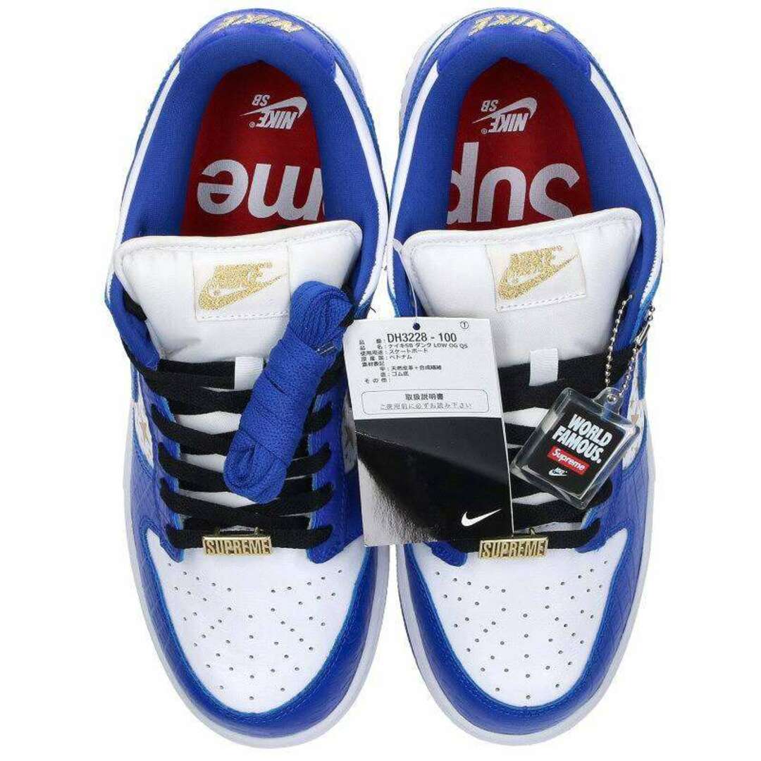 NIKE(ナイキ)のナイキ ×シュプリーム SUPREME  21SS  DUNK LOW OG QS DH3228-100 ダンクローオージークイックストライクスニーカー メンズ 27.5cm メンズの靴/シューズ(スニーカー)の商品写真