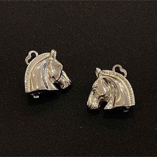 HERMES】エルメス イヤリング ホース 馬 ヴィンテージ-