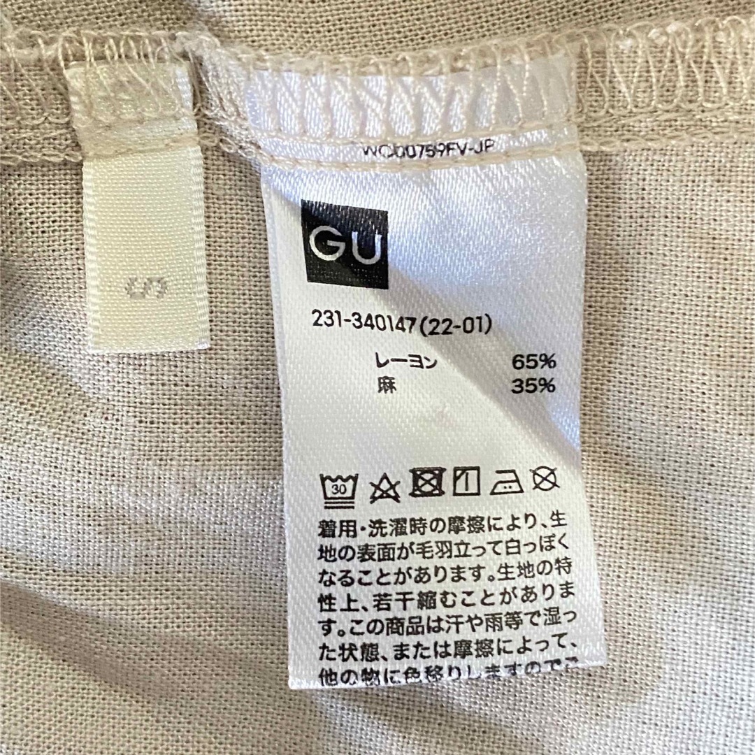 GU(ジーユー)の【GU】リネンブレンドオープンカラーシャツ レディースのトップス(シャツ/ブラウス(半袖/袖なし))の商品写真