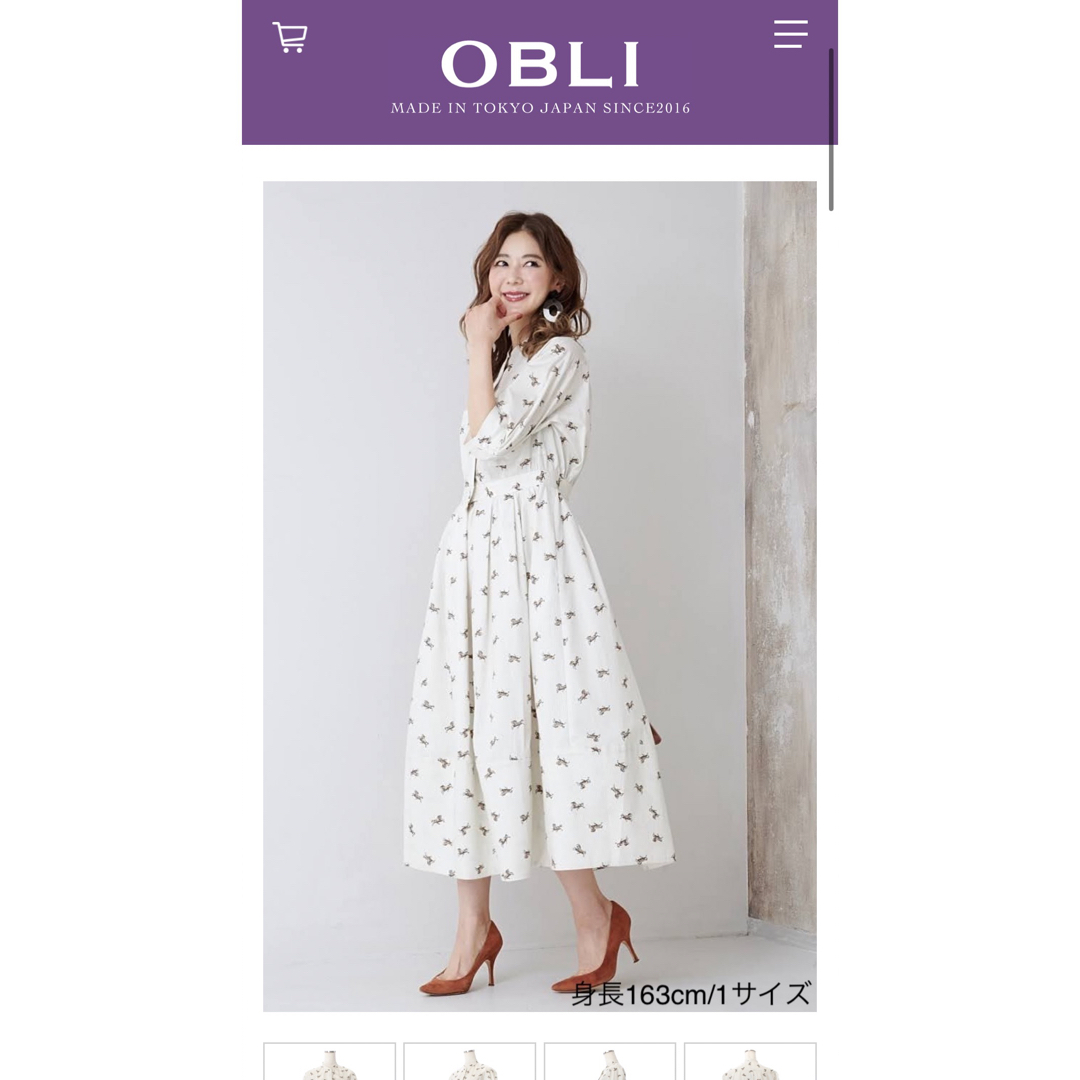 OBLI(オブリ)のOBLI   ホースシャツワンピース レディースのワンピース(ひざ丈ワンピース)の商品写真