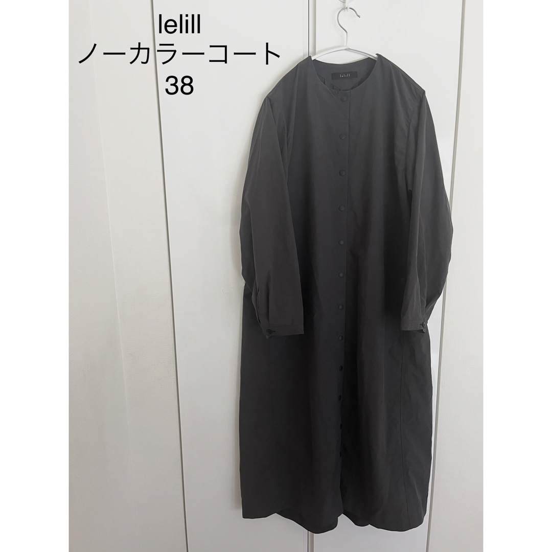 lelill♡レリル　ノーカラーナイロンコート　スプリング レディースのジャケット/アウター(その他)の商品写真