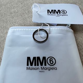 マルタンマルジェラ(Maison Martin Margiela)の4新品 メゾン マルジェラ MM6 ナンバリング ロゴ リング ダークシルバー(リング(指輪))