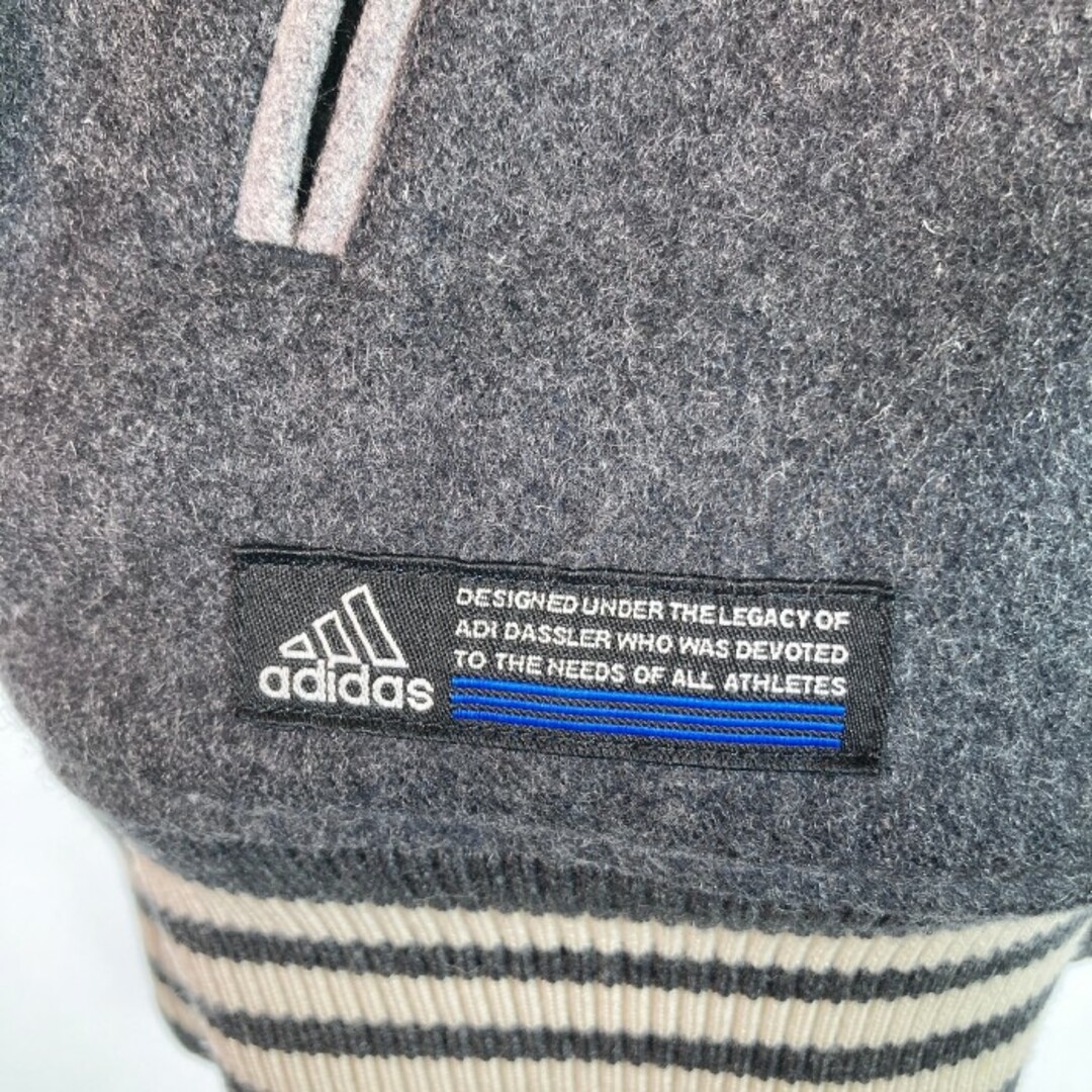 adidas(アディダス)の★アディダス 00’s 国旗タグ ウールスタジャン グレー sizeM メンズのジャケット/アウター(ダウンジャケット)の商品写真