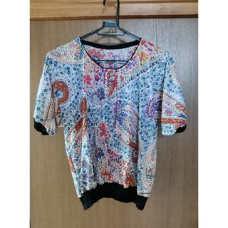 シマムラ(しまむら)のレディース　カットソー　トップス　花柄　半袖　春夏　古着　下北沢　高円寺(Tシャツ(半袖/袖なし))