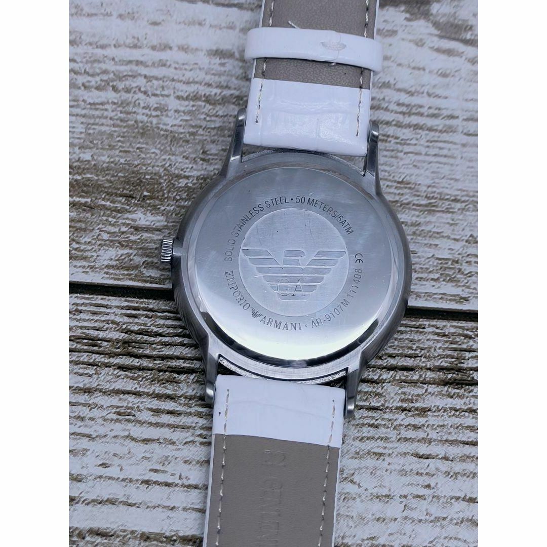 動作品　エンポリオアルマー二　ホワイト　レザー　GA　腕時計　定価4万円PrO商品一覧