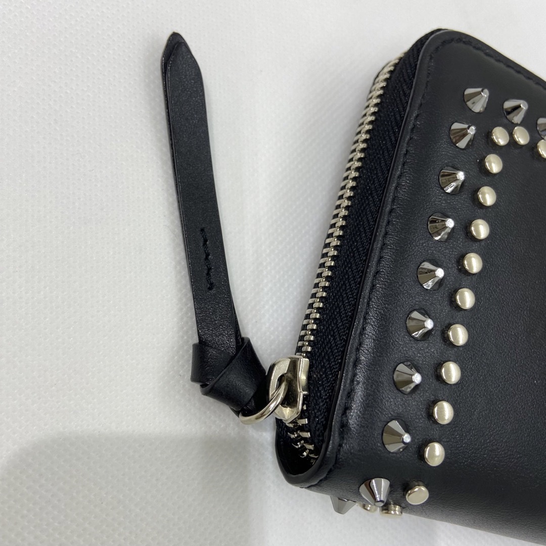 ジミーチュウ 長財布 PIPPA JCロゴ レザー ブラック黒 スタッズ