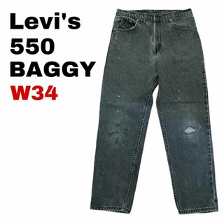 90s USA製 Levi's リーバイス 501 ブリーチ 白 赤文字 35