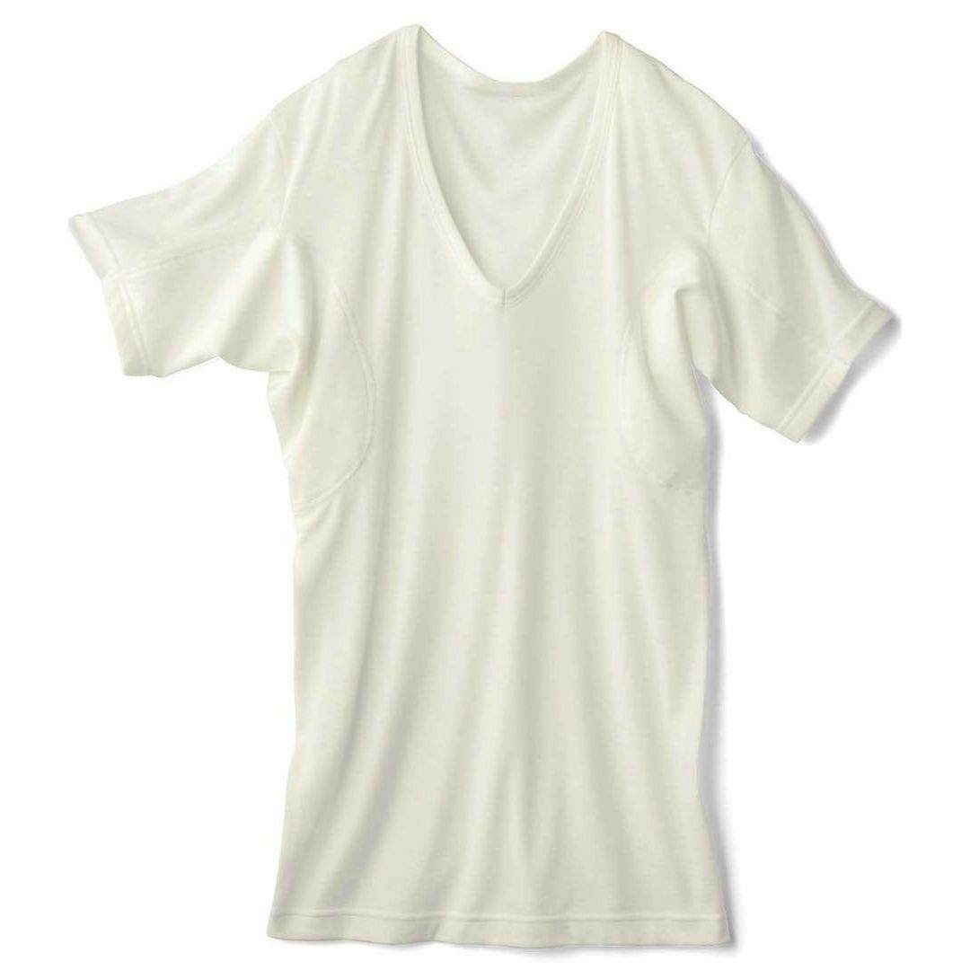 ベルメゾン(ベルメゾン)の[ベルメゾン] インナーシャツ メンズ汗取りインナー・Vネック半袖(大汗さん) メンズのアンダーウェア(その他)の商品写真