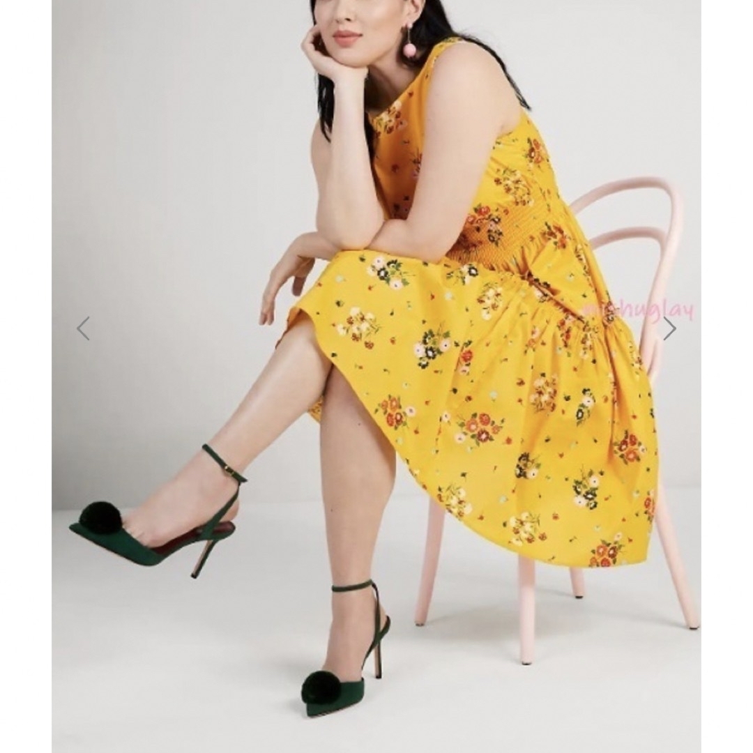 kate spade new york(ケイトスペードニューヨーク)のKateSpade♡BouquetToss Smocked-waistDress レディースのワンピース(ミニワンピース)の商品写真