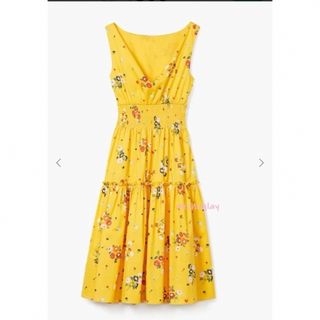 ケイトスペードニューヨーク(kate spade new york)のKateSpade♡BouquetToss Smocked-waistDress(ミニワンピース)