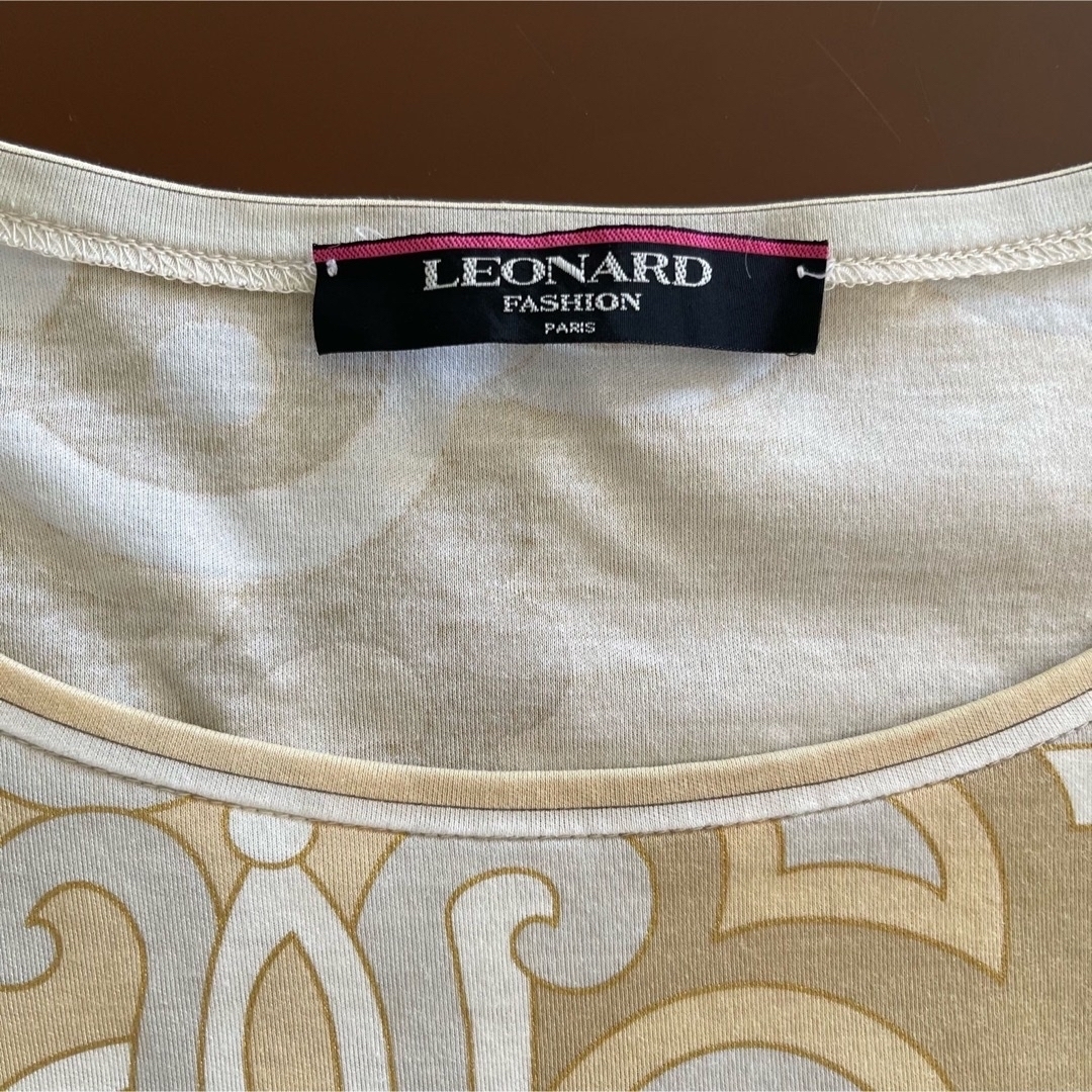 LEONARD - LEONARD ペイズリー柄カットソー ベージュ LLの通販 by ...