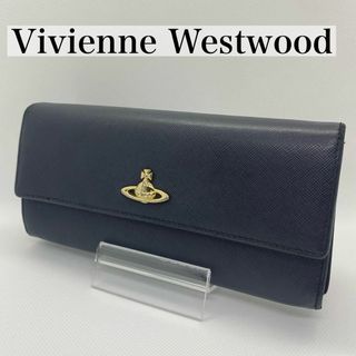 ヴィヴィアンウエストウッド Vivienne Westwood 二つ折り財布 レザー ネイビー×グリーン×ブラック レディース 送料無料 t18900g