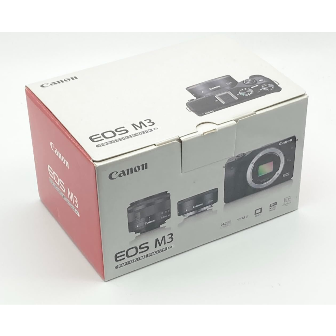 Canon ミラーレス一眼カメラ EOS M3 ダブルレンズキット(ブラッ