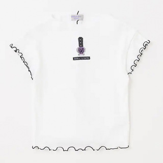 アナスイミニ(ANNA SUI mini)の新品タグ付　アナスイミニ  半袖メローコスメ刺繍トップス　刺しゅう　130(Tシャツ/カットソー)