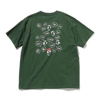 チャムス(CHUMS)のチャムス　ランダムブービーバード バックプリントTシャツ(グリーン)サイズXL(Tシャツ/カットソー(半袖/袖なし))