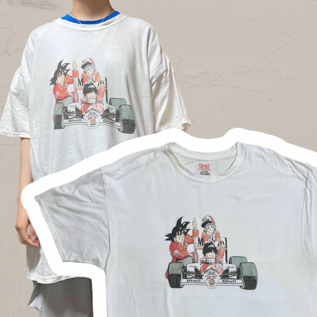 VLX  Tシャツ  ビンテージ  白 ドラゴンボール　マルボロ　F1　悟空
