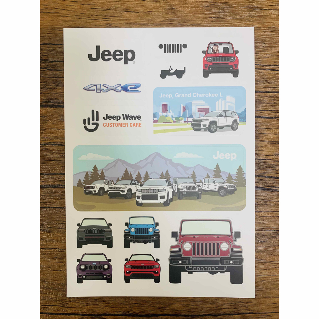 Jeep(ジープ)のJeep ジープ　正規店　ステッカー　シール インテリア/住まい/日用品の文房具(シール)の商品写真