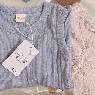 ザラキッズ(ZARA KIDS)のpippi lotta タンクトップ カーディガン セット(シャツ/カットソー)