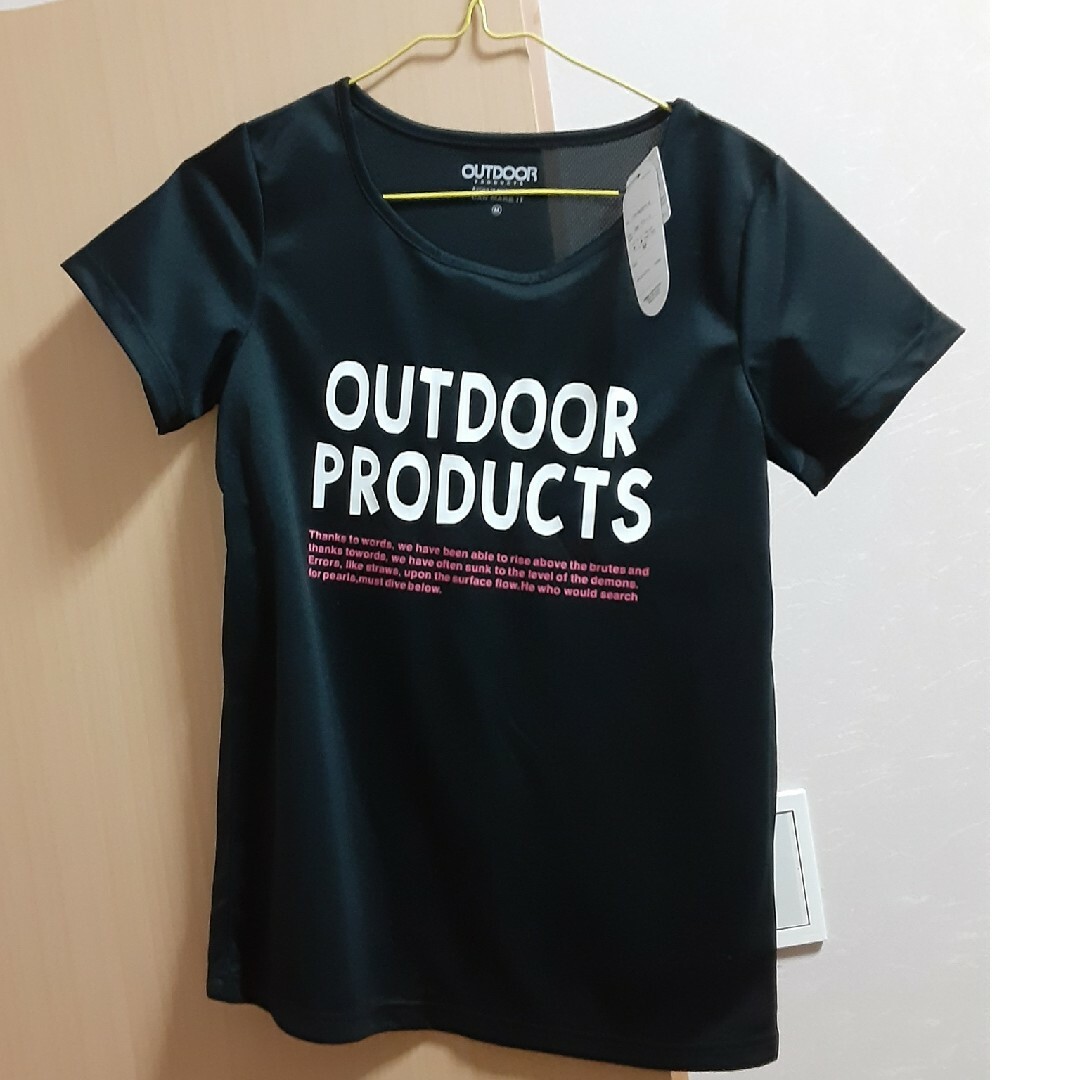 OUTDOOR PRODUCTS(アウトドアプロダクツ)のoutdoor レディース　Tシャツ　メッシュ　黒　M レディースのトップス(Tシャツ(半袖/袖なし))の商品写真