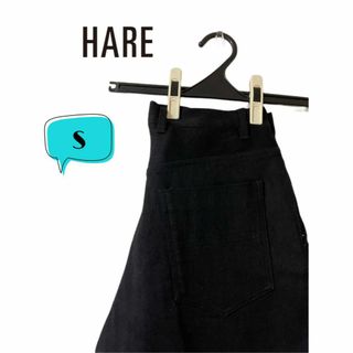 美品 HARE ツイルスリットフレアパンツ ブーツカット レッド M相当