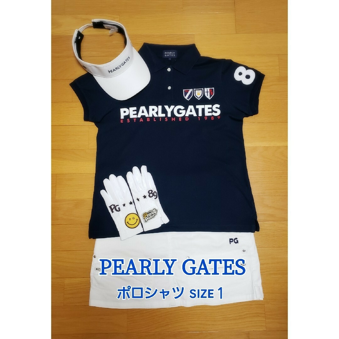 PEARLY GATES パーリーゲイツポロシャツ レディース size１ | フリマアプリ ラクマ