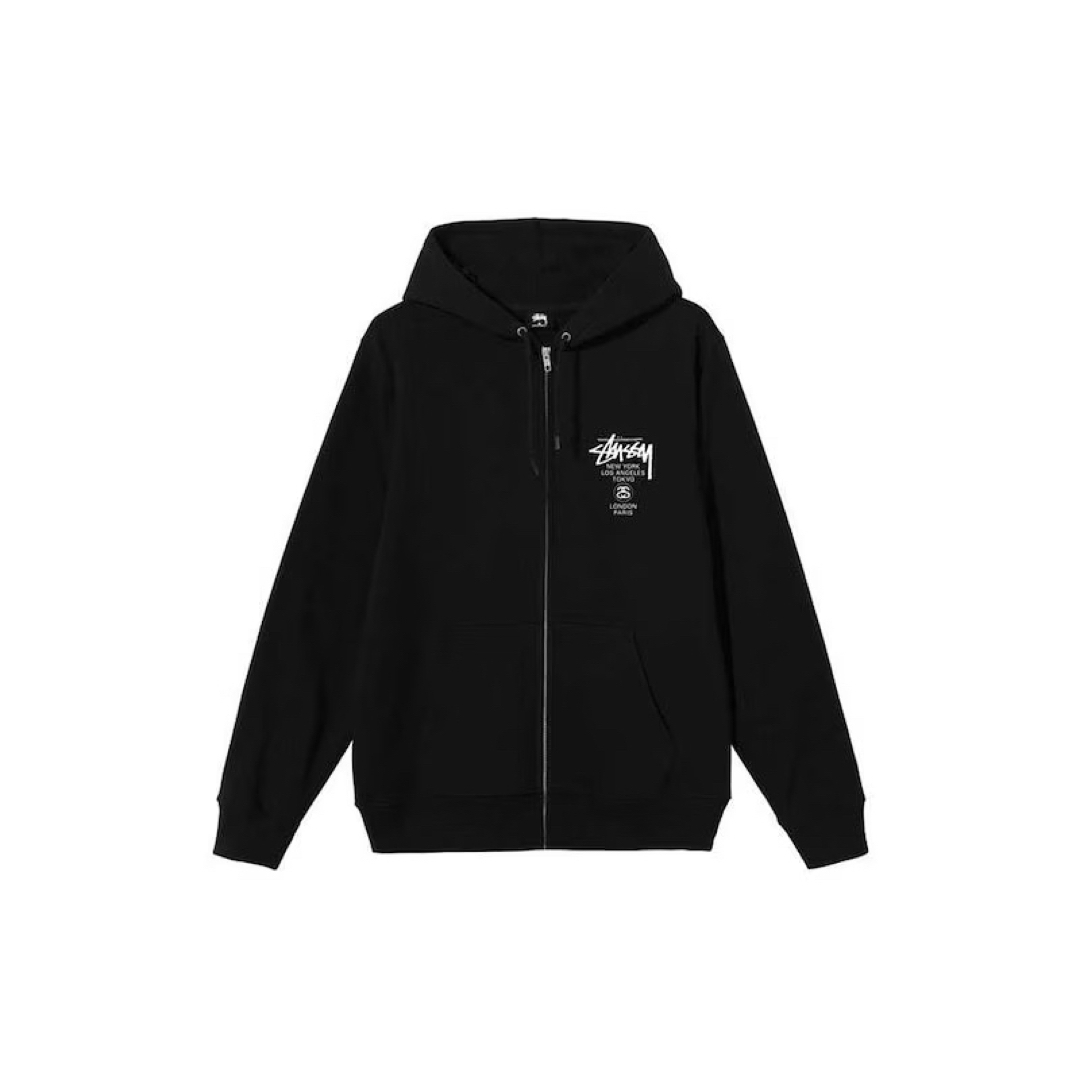 【新品】ステューシー ワールドツアージップパーカー WORLD TOUR ZIP