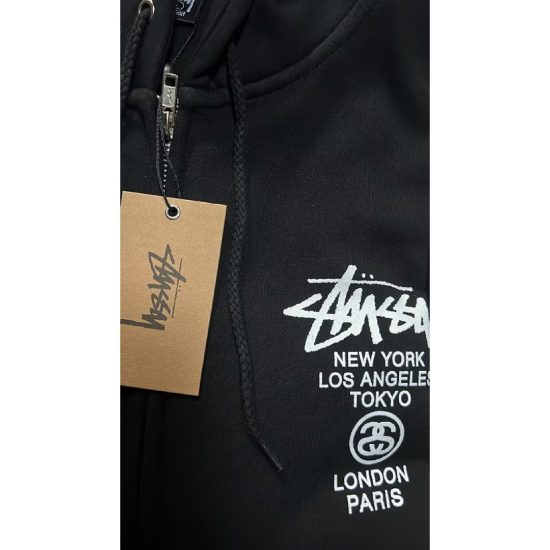 STUSSY - 【新品】ステューシー ワールドツアージップパーカー WORLD