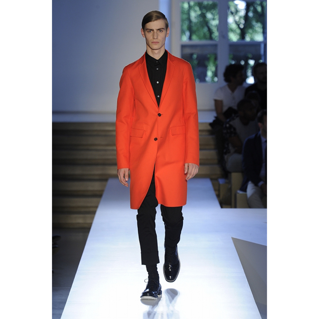 ジルサンダー/JILSANDER 本人期14SS オレンジチェスターコート-tops.edu.ng