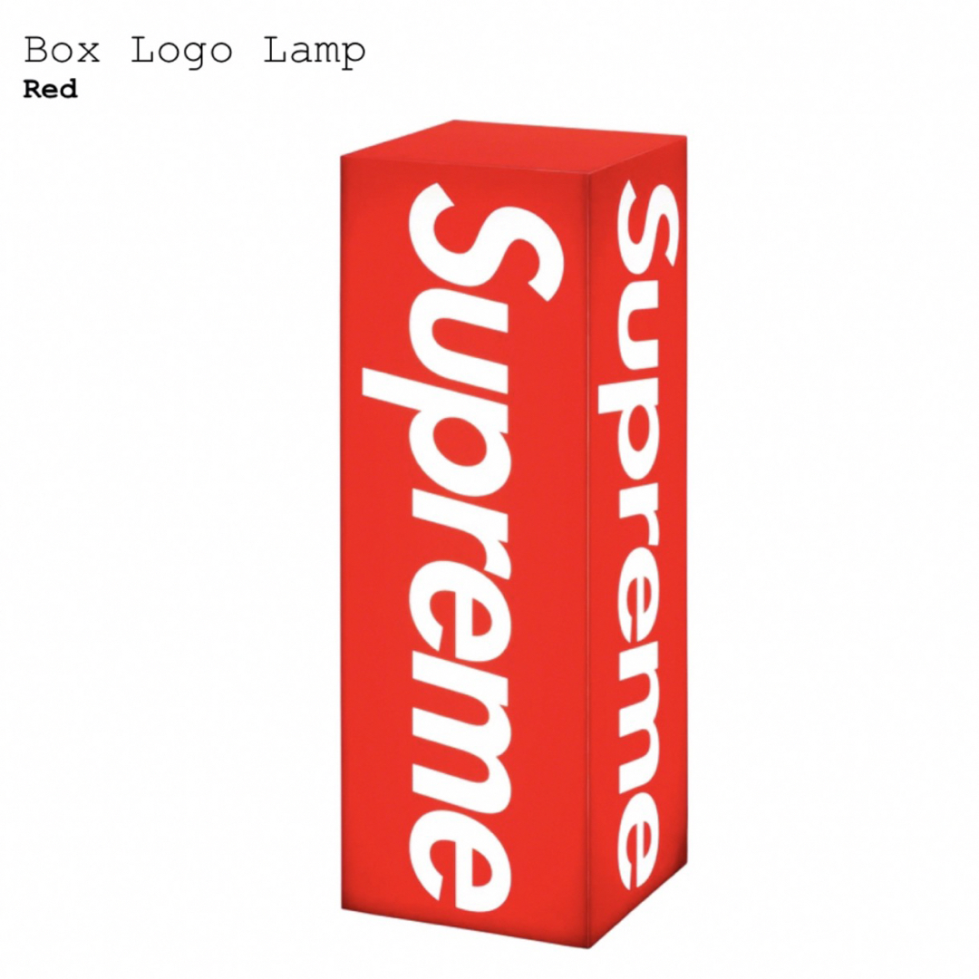 Supreme(シュプリーム)のSupreme Box Logo Lamp RED インテリア/住まい/日用品のライト/照明/LED(テーブルスタンド)の商品写真