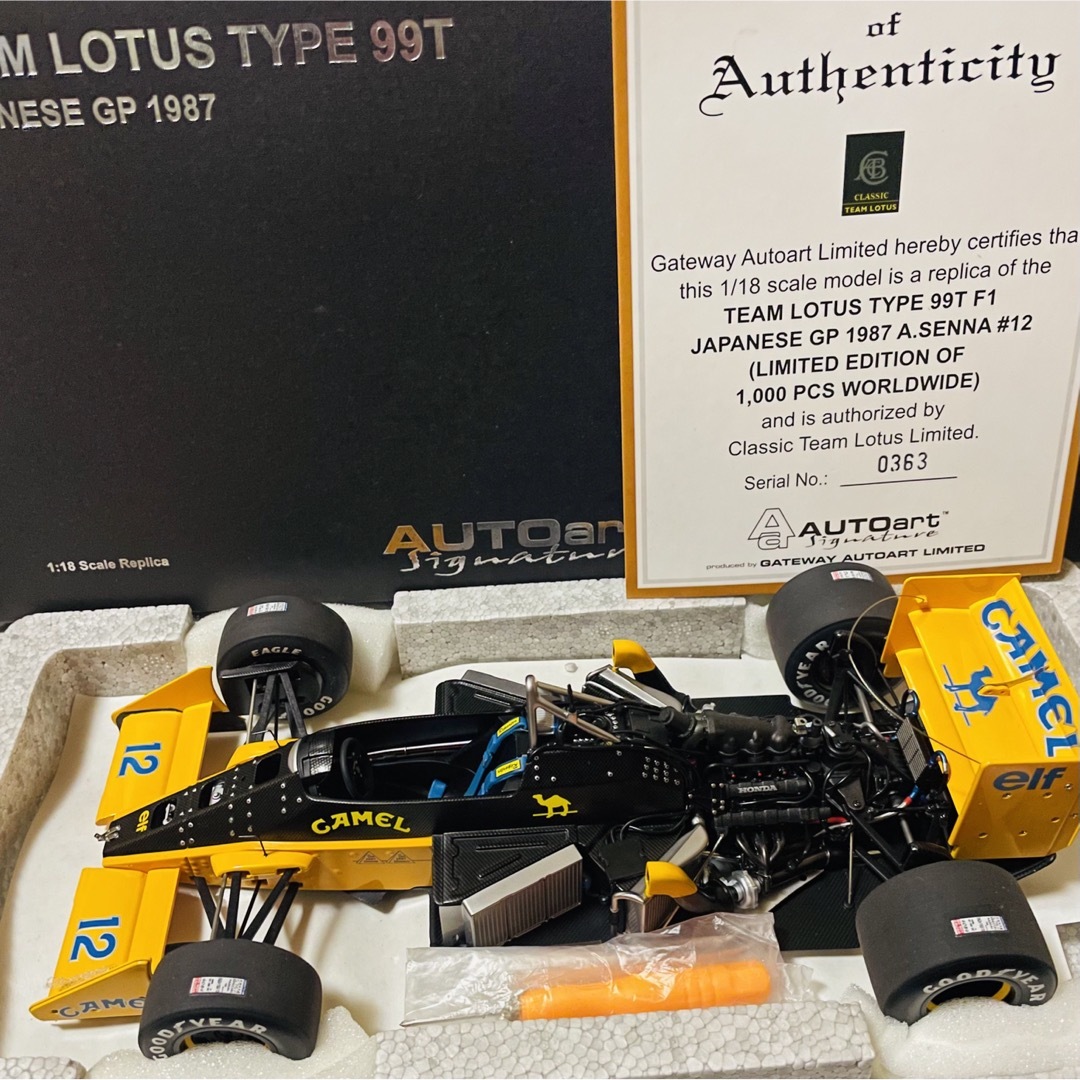 AUTOart - カスタム品 1/18 AUTOart ロータス ホンダ 99T AUTOart - カスタム品 1/18 AUTOart ロータス ホンダ 99T