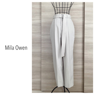 ミラオーウェン(Mila Owen)の2022◇Mila Owen ミラオーウェン　共ベルト付コクーンテーパードパンツ(カジュアルパンツ)
