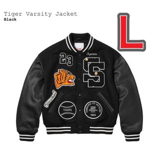 シュプリーム(Supreme)のSupreme Tiger Varsity Jacket Black L(スタジャン)