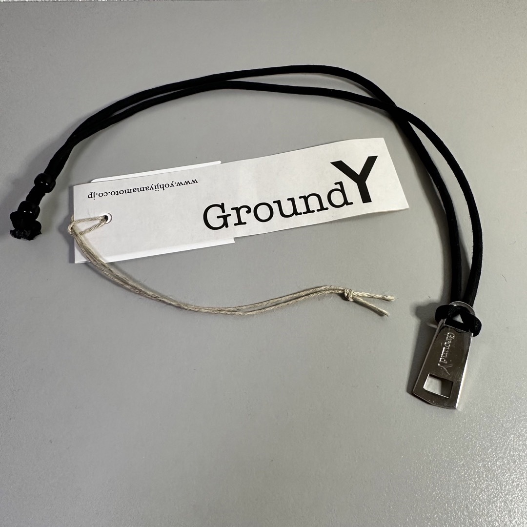 アクセサリーGround Y ネックレス ループタイ 真鍮