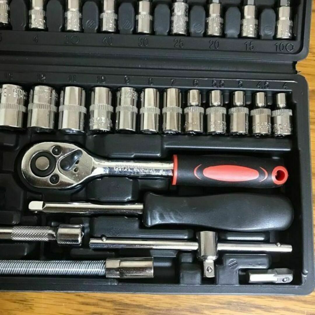 『2年保証』 メンテナンス DIY 整備 点検 工具セット 車 46pcs ソケットレンチ メンテナンス用品 『2年保証』 メンテナンス DIY 整備 点検 工具セット 車 46pcs ソケットレンチ メンテナンス用品